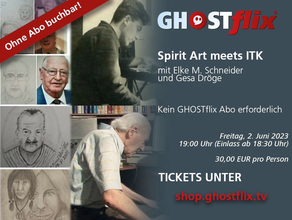 Live-Kontakte mit der jenseitigen Welt: TBS-Einspielung (ITK) mit Gesa Dröge & Spirit Art mit Elke M. Schneider