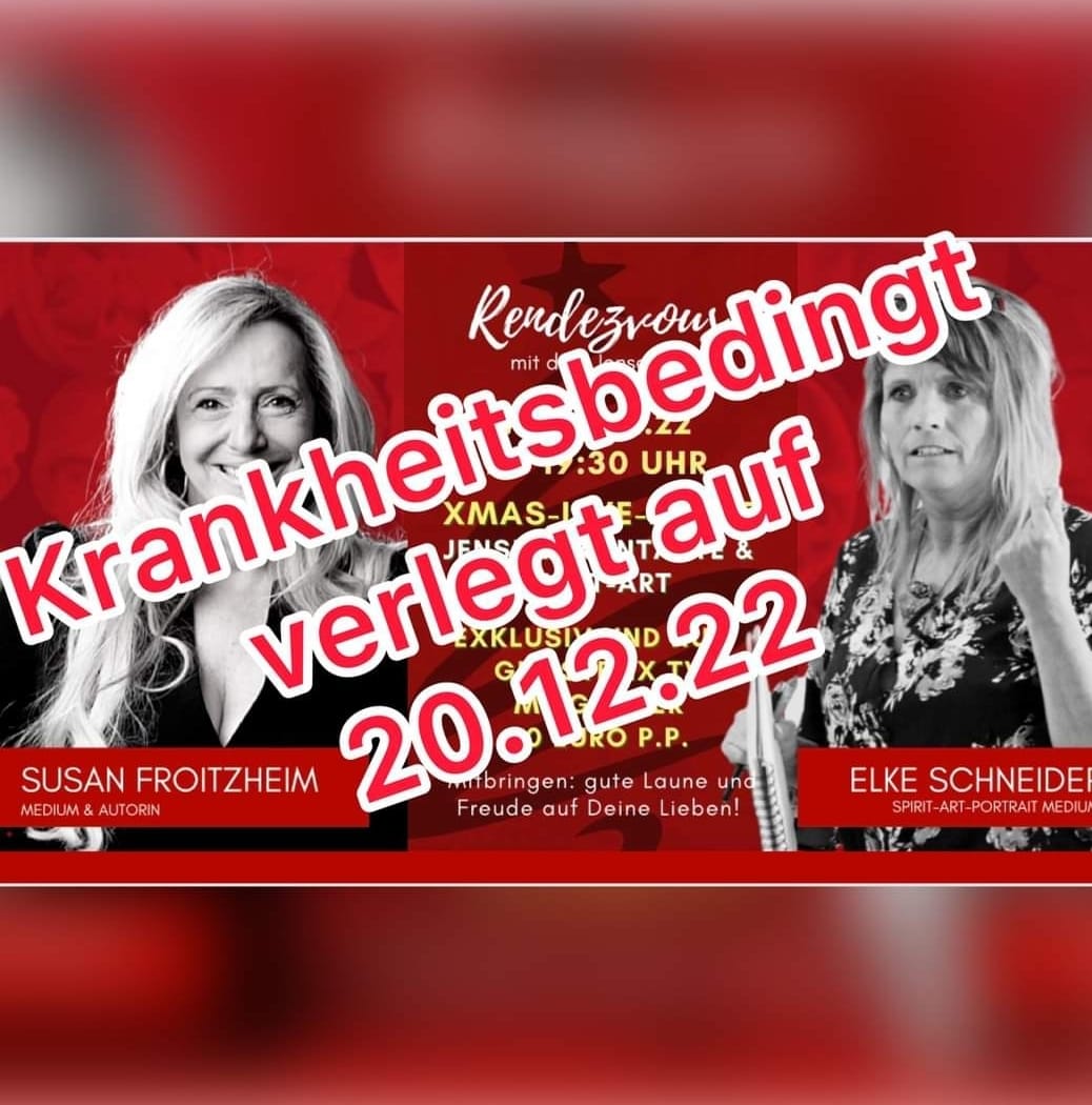 Online-Live-Event mit Medium Susan Froitzheim und Spirit Art Medium Elke Schneider